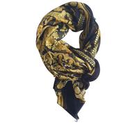 Versace Foulard Stola Pashmina 140x140 cm Nero in Modal