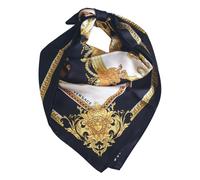 Versace Foulard Stola Pashmina Seta Nero