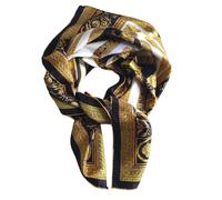 Versace Foulard Stola Pashmina Seta Nero
