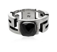 Versace - Greca Ring - - Accessories - Donna - Grigio - 60 MM