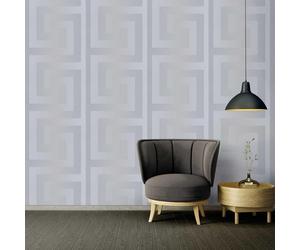 Versace Greco Chiave Parati & Bordo Lusso Design Lucido Vinile Geometrico Maze