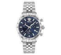 Versace Hellenyium VECFA0124 - Cronografo al quarzo con quadrante blu, da uomo