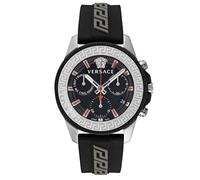 Versace Herren Armbanduhr 45 mm Armband Silikon GRECA ACTION