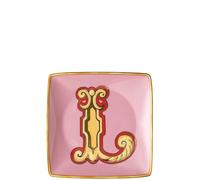 Versace, Holiday Alphabet, Coppetta Lettera "L" 12cm, Porcellana