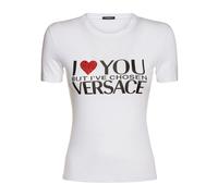 Versace - I Love You T-Shirt - - Tops - Donna - Bianco - L