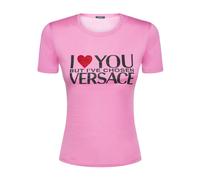 Versace - I Love You T-shirt - - Tops - Donna - Rosa - L