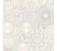 Versace III Les Etoiles De La Mer Piatto Wallapaper - Multi Argento Bianco