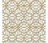 Versace IV La Scala Del Palazzo Metallico Parato Nero/Argento, Crema/Oro