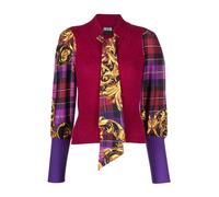 Versace Jeans Couture - Barocco Check Crew Neck Knit - - Knitwear - Donna - Multicolore - M
