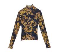 Versace Jeans Couture - Dolcevita Barocco in Maglia - - Knitwear - Donna - Multicolore - M