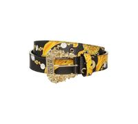 Versace Jeans Couture donna cintura nero - oro, Nero , 105 cm