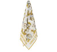 Versace Jeans Couture foulard in fantasia barocca bianco oro UNI