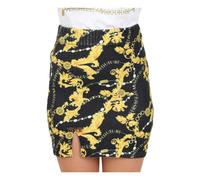 Versace Jeans Couture - Gonna Slim Fit con Stampa Barocca - - Skirts - Donna - Nero - S