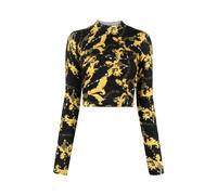 Versace Jeans Couture - Maglia Cropped Chain Couture Nera - - Tops - Donna - Nero - S