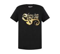 Versace Jeans Couture - Magliette Nera con Stampa Grafica e Collo a Giro - - Tops - Uomo - Nero - L