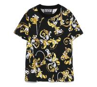 Versace Jeans Couture - Nera Oro Barocco T-Shirt - - Tops - Donna - Multicolore - M