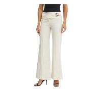 Versace Jeans Couture - Pantaloni a gamba larga a vita alta - - Trousers - Donna - Beige - M