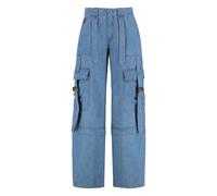 Versace Jeans Couture - Pantaloni Cargo in Cotone - - Jeans - Donna - Blu - W24