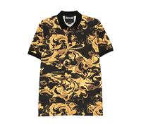 Versace Jeans Couture - Polo in cotone con stampa Barocco Porcelain - - Tops - Uomo - Multicolore - M
