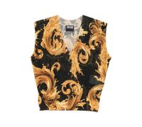 Versace Jeans Couture - Top a motivo con scollo a V - - Knitwear - Donna - Multicolore - M