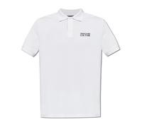 Versace Jeans Couture, ,Tops ,Uomo ,Bianco ,L Polo con Logo Stampato