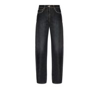 Versace - Jeans Regular a Vita Alta con Decorazioni - - Jeans - Donna - Nero - W27