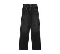 Versace - Jeans Regular a Vita Alta con Decorazioni - - Jeans - Donna - Nero - W28