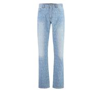 Versace, ,Jeans ,Uomo ,Blu ,W32 Jeans a gamba dritta con silhouette barocca