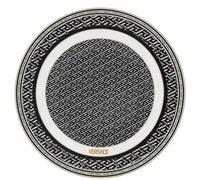Versace, La Greca, Piatto Presentazione Nero 33cm, Porcellana