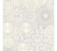 Versace Les Etoiles De La Mer Piatto Parati Bianco & Argento 34901-4 - 10m X