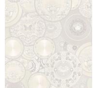 Versace Carta da parati Les Etoiles De La Mer 34901-4 Bianco e Argento 10,05 m x 0,70 m
