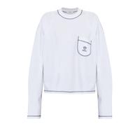 Versace - Maglia a Maniche Lunghe in Cotone - - Tops - Donna - Bianco - L