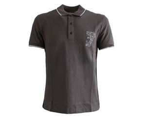Versace Maglia Manica Corta Cotone Grigio