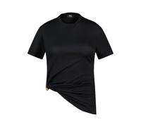 Versace - Magliette Nera in Cotone con Logo - - Tops - Donna - Nero - M