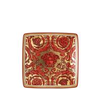 Versace, Medusa Garland Red, Coppetta Quadrata 12cm, Porcellana