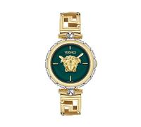 Versace Medusa Jewel VE0B00325 Women's Watch - Gold PVD, Green Dial, 34mm