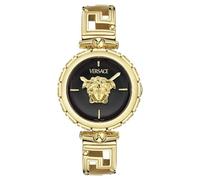 Versace Medusa Jewel VE0B00525 Women’s Watch - Black Dial, Gold Bracelet 34 mm