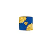 Versace, Medusa Rhapsody Blue, Coppetta Quadrata 12cm, Porcellana