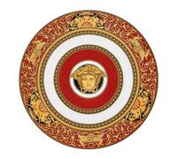 Versace Medusa Rosso Piatto Segnaposto Centrotavola 33cm Porcellana