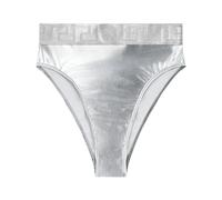 Versace - Metallic Bikini Bottoms - - Swimwear - Donna - Grigio - M