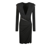 Versace - Mini Abito in Crêpe con Scollo a V Profondo - - Dresses - Donna - Nero - M