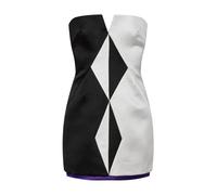 Versace - Mini abito in duchesse di seta - - Dresses - Donna - Multicolore - S