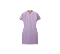 Versace - Mini abito in jersey di cotone stretch jacquard - - Dresses - Donna - Viola - M