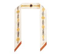 Versace - Nastro in twill di seta stampato - - Accessories - unisex - Beige - ONE SIZE