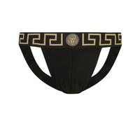 Versace - Nero Bordo Greca Jock Strap - - Underwear - Uomo - Nero - 2XL
