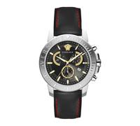 Versace - Nuovo Chrono Orologio Cronografo in Pelle - - Accessories - Uomo - Grigio - ONE SIZE