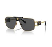Versace - Occhiali da sole aviatore con montatura in metallo neri e dorati-Nero No Size