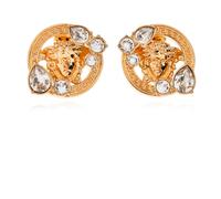 Versace - Orecchini a cerchio La Medusa - - Accessories - Donna - Giallo - ONE SIZE
