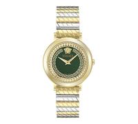 Versace Orologio Analogico al Quarzo Svizzero da Donna con Cinturino in Acciaio Inossidabile VE0O00225