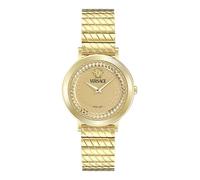 Versace Orologio Analogico al Quarzo Svizzero da Donna con Cinturino in Acciaio Inossidabile VE0O00525